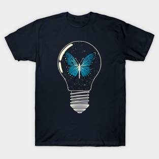 Trapped Blue Butterfly Monarch by Tobe Fonseca T-Shirt